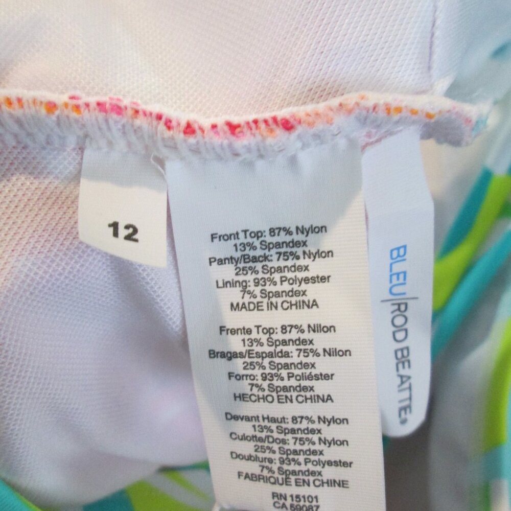 Bleu by Rod Beattie High Neck Cutout Detail Swimsuit NWT Sz 12 - Picture 8 of 9